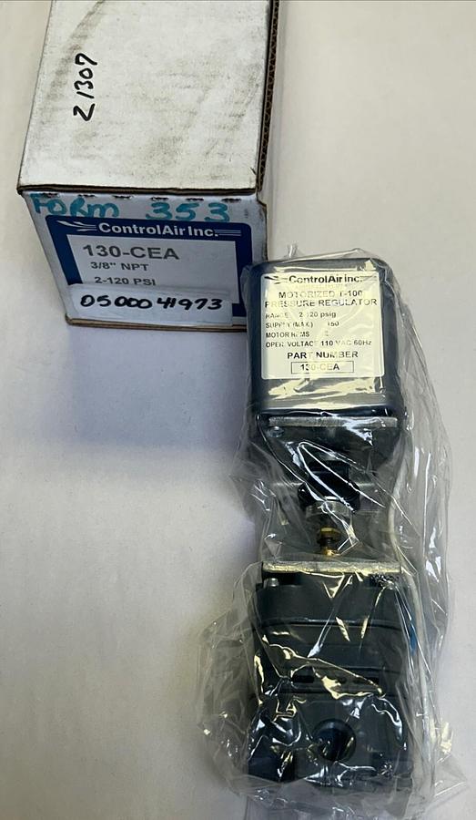 Used CONTROL AIR INC,130-CEA,MOTORIZED T-100 PRESURE REGULATOR NEW