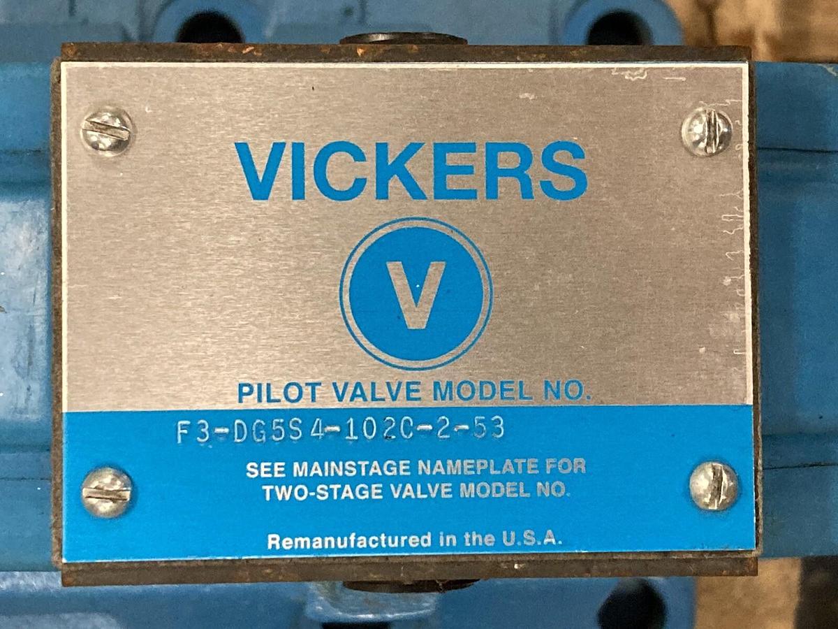 Vickers,DG5S-10,Proportional Valve with F3-DG5S4-102C-2-53 Directional Valve