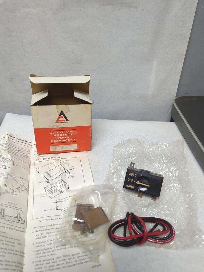 ALLIS-CHALMERS,25-107-200-801,SELECTOR SWITCH H-O-A KIT NOS