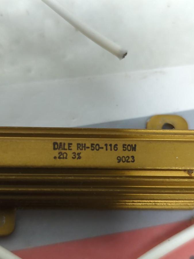 Used DALE,RH-50-116,RESISTOR .2Ω 3% 50W LOT OF 11 PRE-OWNED