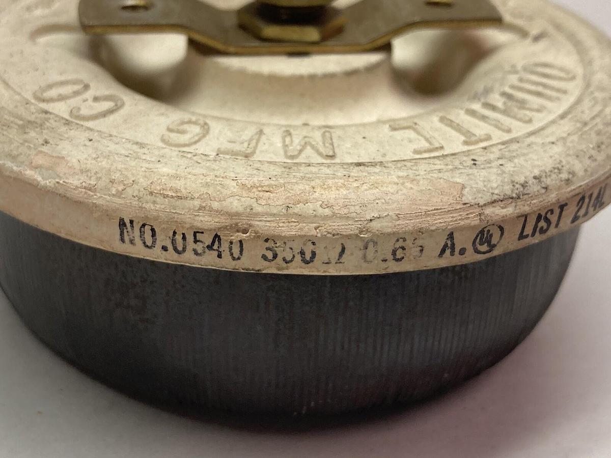 Used Ohmite,0540,Rheostat 0.66A Series 7939