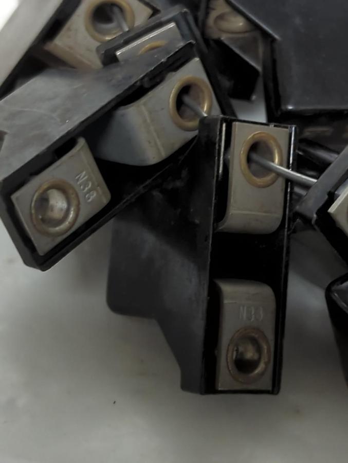 Used ALLEN BRADLEY,N38,THERMAL OVERLOAD HEATER ELEMENT LOT OF 16 PRE-OWNED