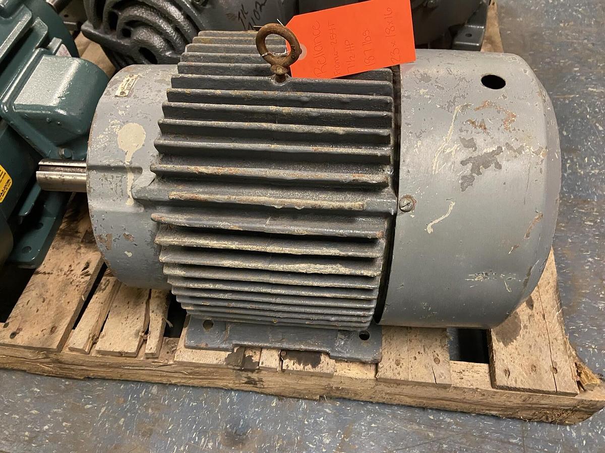 Used RELIANCE,254T,7.5HP MOTOR 1150RPM 230/460v FRAME 254T