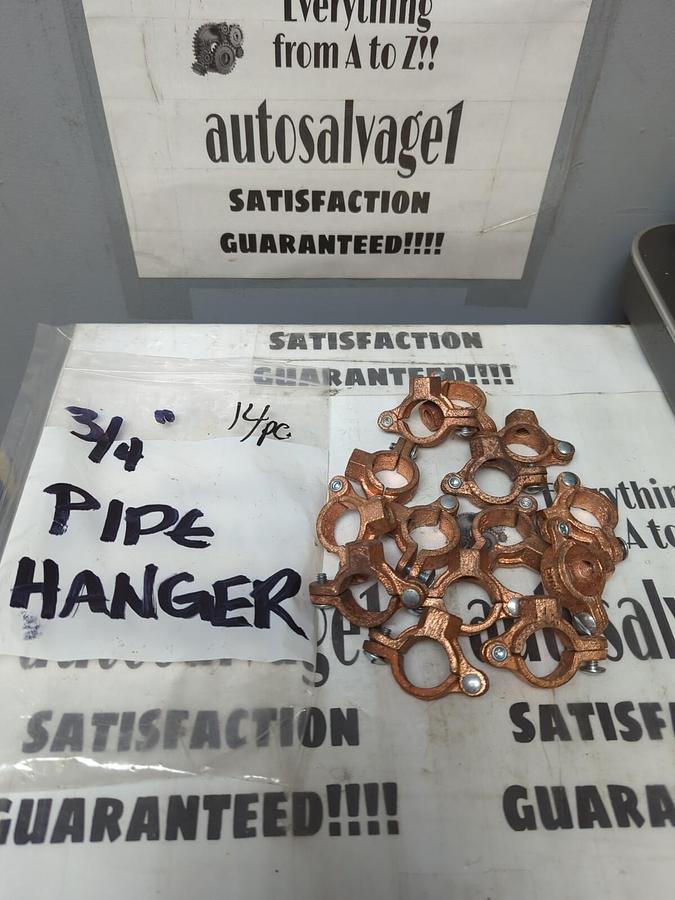 UNBRANDED,3/4 INCH, PIPE HANGERS LOT OF 14 NOS