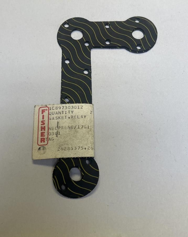 FISHER,1C897303012,RELAY GASKET LOT OF 2 NOS