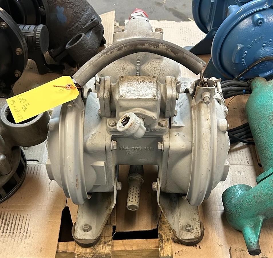 Used WARREN RUPP,SN-3-A,SANDPIPER AIR OPERATED DOUBLE DIAPHRAGM PUMP
