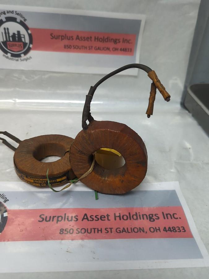 Used C & B,MANUFACTURING,60CY,CURRENT TRANSFORMER 50%/5. PRIMARY TURNS 1 LOT OF 2