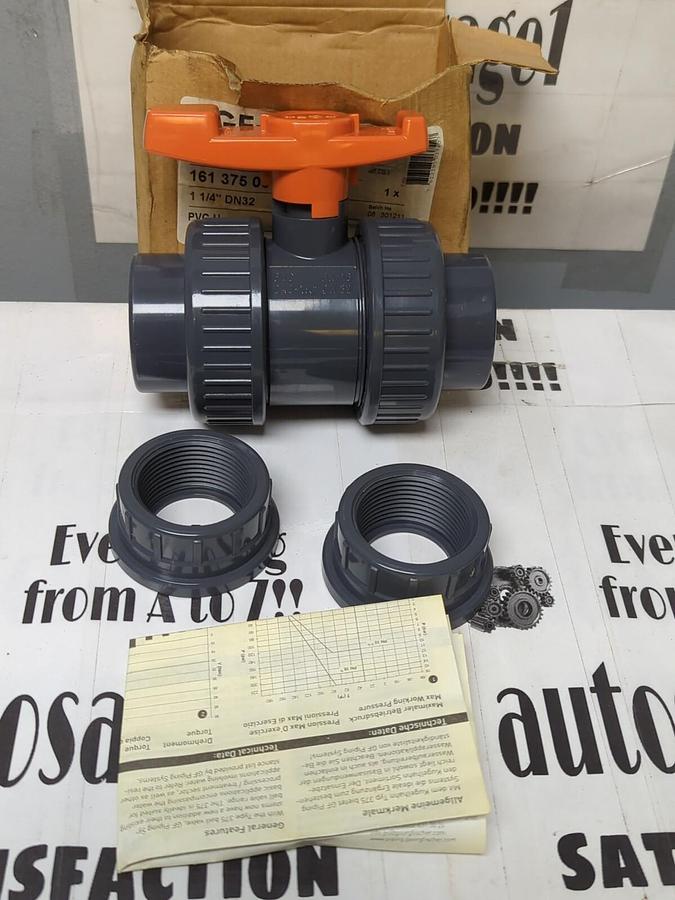 GEORGE FISCHER,GF  1-1/4 INCH  DN32,2-WAY BALL VALVE NOS