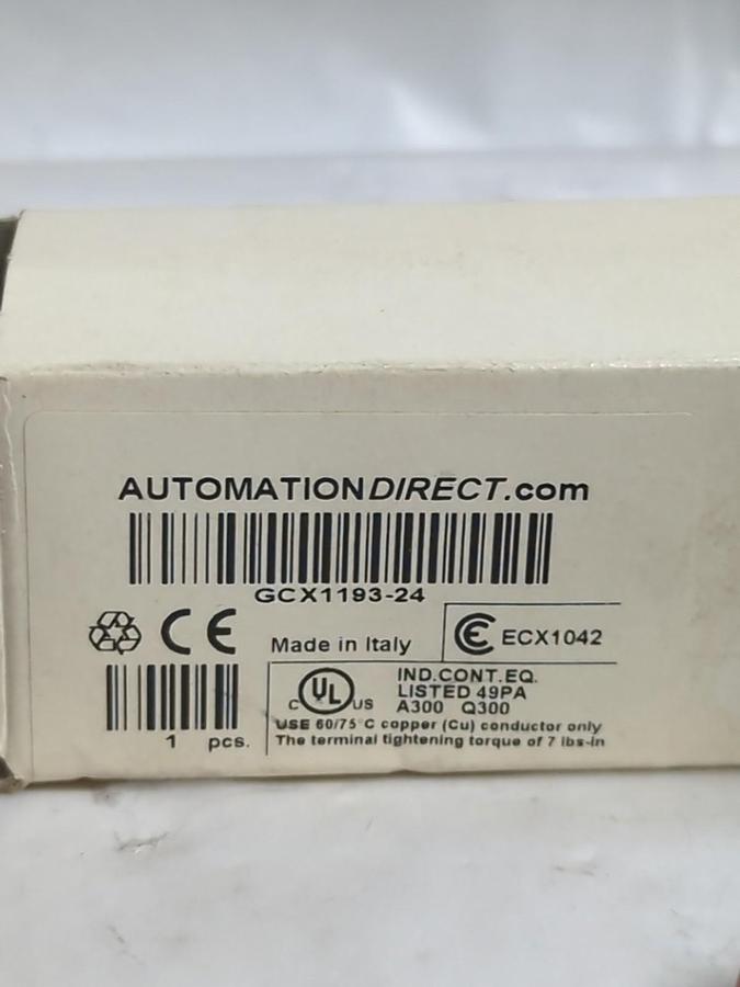 AUTOMATION DIRECT,GCX1193-24,AMBER PUSHBUTTON SWITCH NOS