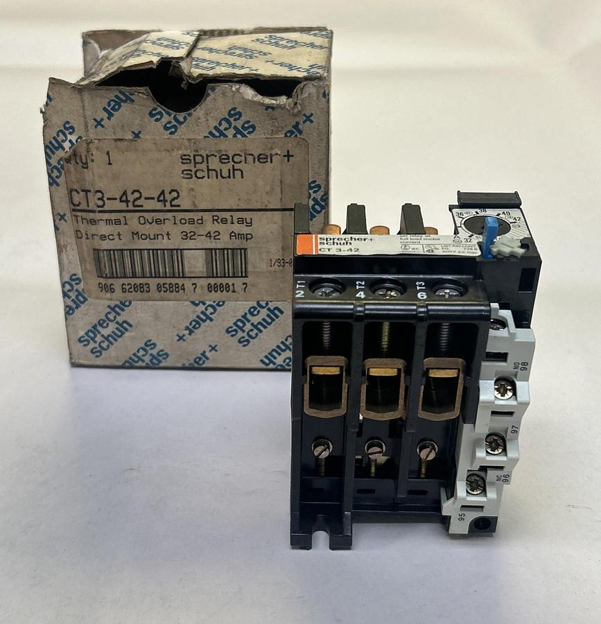 SPRECHER & SCHUH,CT3-42-42,THERMAL OVERLOAD RELAY 32-43A NOS