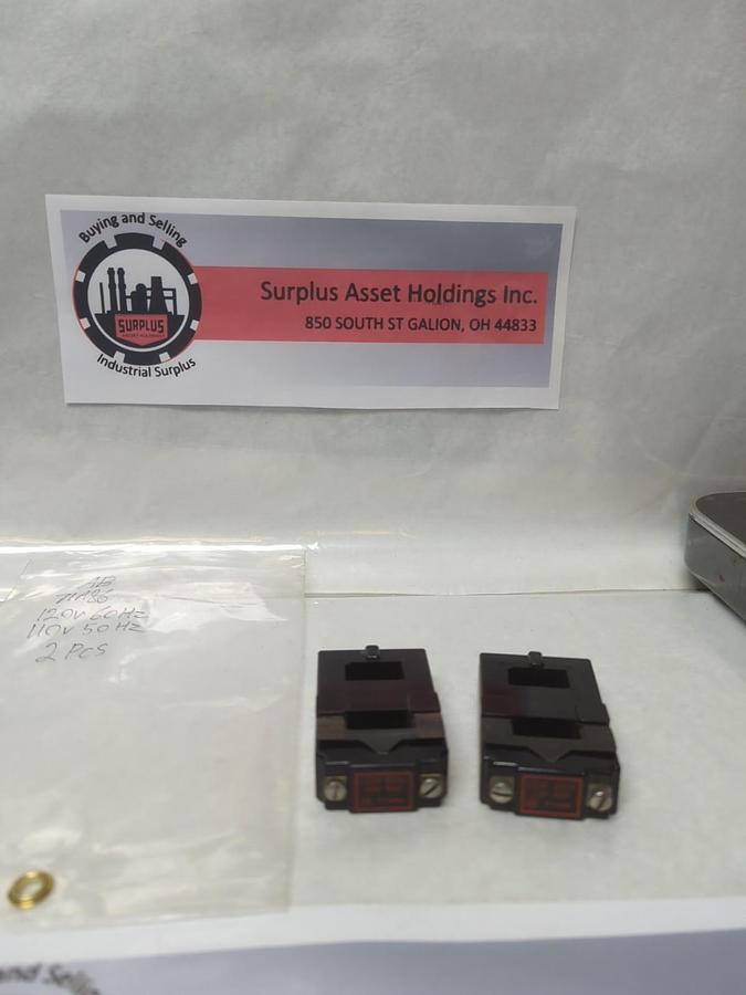 Used ALLEN-BRADLEY,71A86,COIL 120V 60HZ 110V 50HZ LOT OF 2 PRE-OWNED