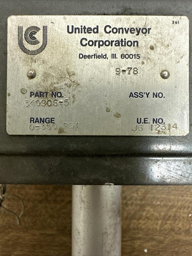 Used United Conveyor Corporation,340906-5,WAmatek DC-200