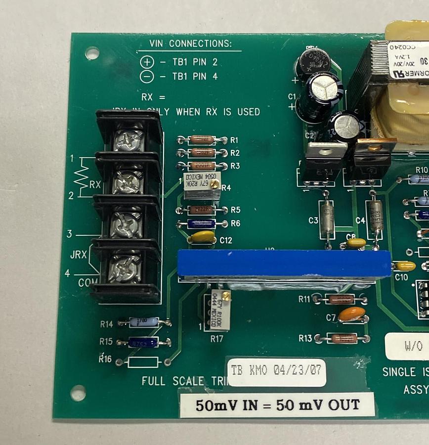 RAPID POWER TECHNOLOGIES,A8-030,SINGLE ISO AMP CONTROL CIRCUIT BOARD NOS