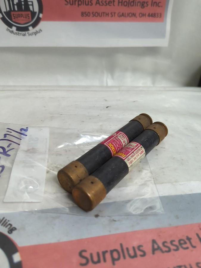 Used COOPER BUSSMANN,FRS-R-17-1/2,FUSETRON 17-1/2 AMP FUSE LOT OF 2 PRE-OWNED