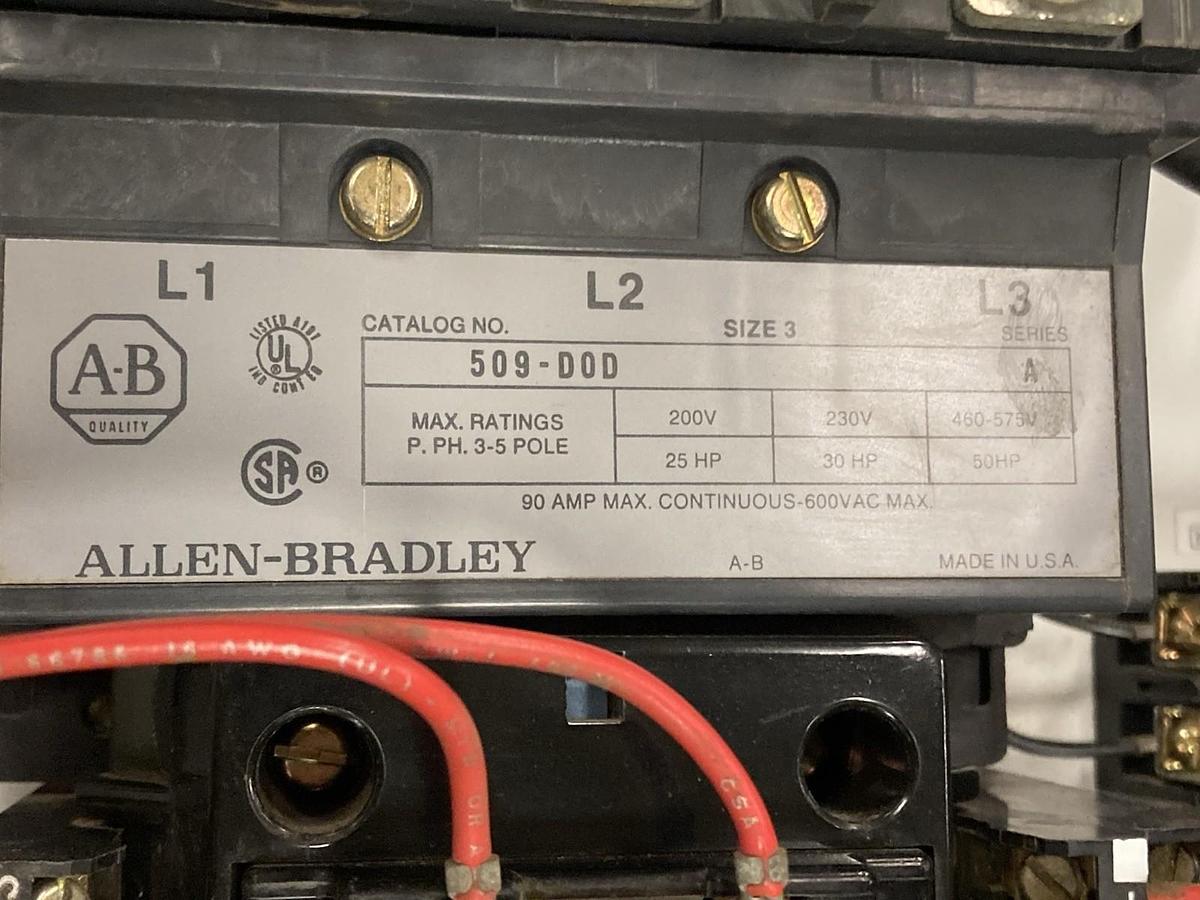 Used Allen-Bradley,2112B,Size 3 Fused Starter MCC Bucket 3-Phase 60Hz 480V 32 Inch