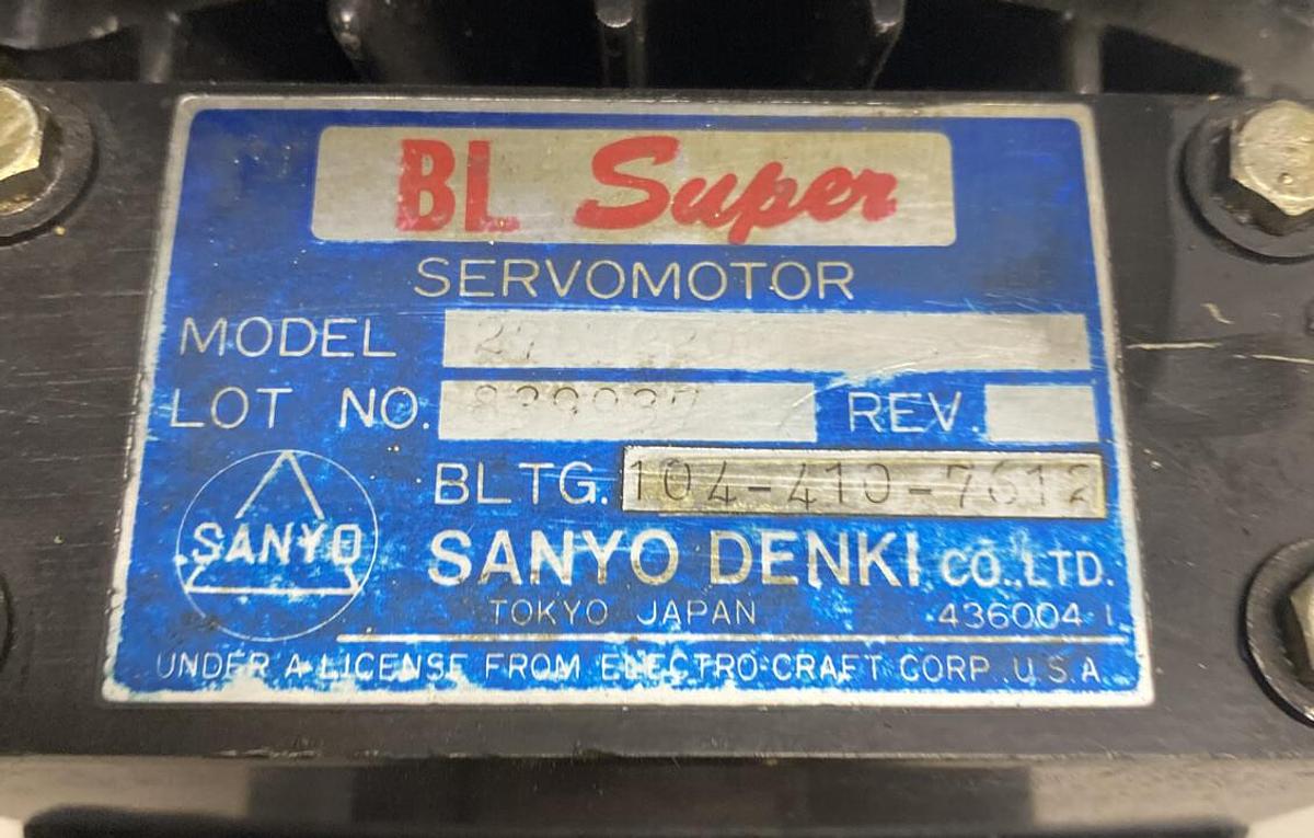 Used Sanyo Denki,104-410-7612,BL Super Servo Motor