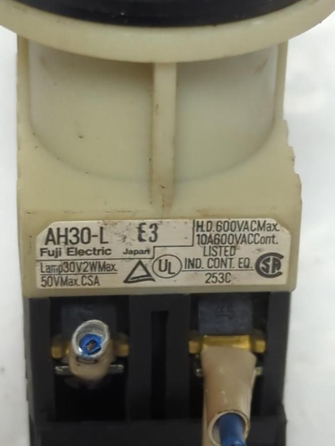 Used FUJI ELECTRIC,AH30-L,GREEN PUSHBUTTON PRE-OWNED
