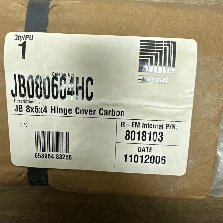 Used Rittal,JD080604HC,8x6x4 Hinged Cover Carbon