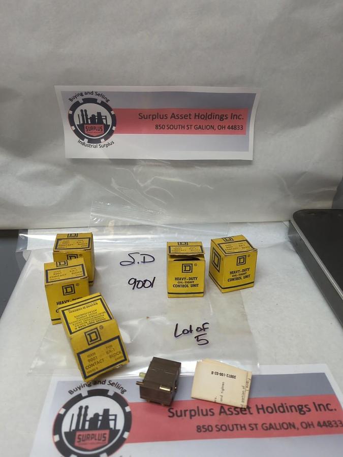 SQUARE D,9001 KA-1,CONTACT BLOCK SERIES B LOT OF 5 NOS
