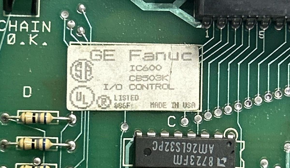 Used GE FANUC,IC600CB503K,I/O CONTROL MODULE