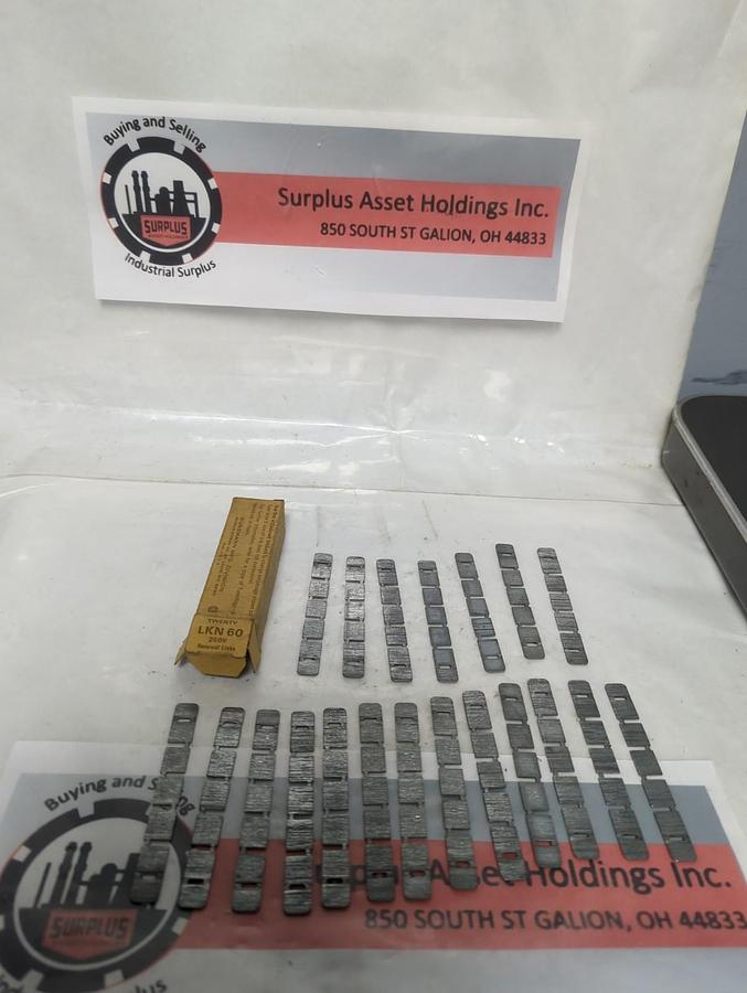 BUSSMANN,LKN60,SUPER LAG RENEWAL LINKS 250 VOLT 20PIECE BOX NOS