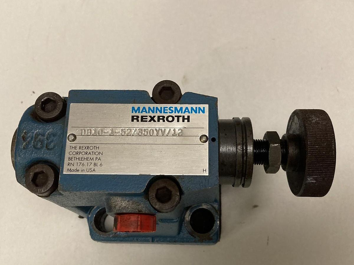 Used Mannesmann Rexroth,DR10-4-52/315Y/12,Hydraulic Manual Flow Control Valve