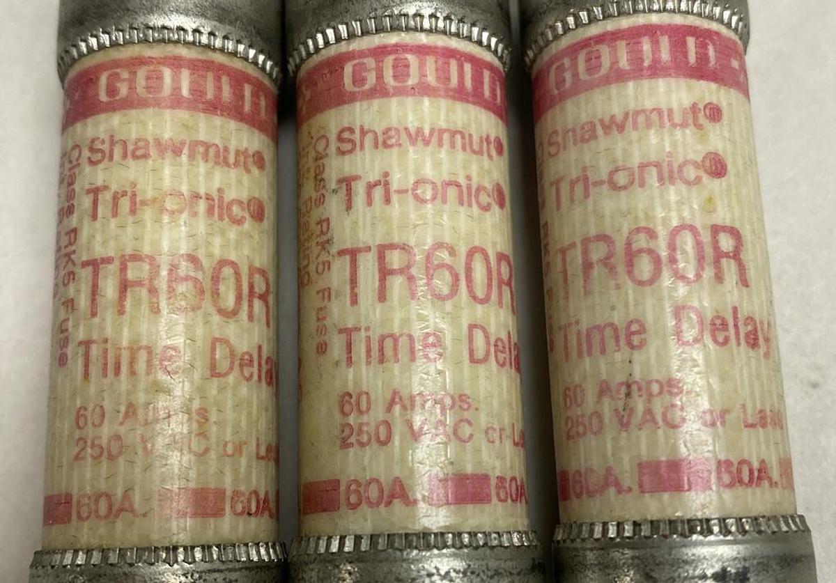 Gould Shawmut ,TR60R,Fuse Lot of 3 NOS