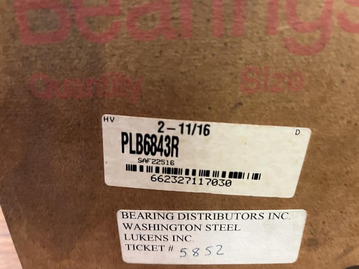 Used LINK BELT,PLB6843R,PILLOW BLOCK HOUSING 2-11/16" BORE