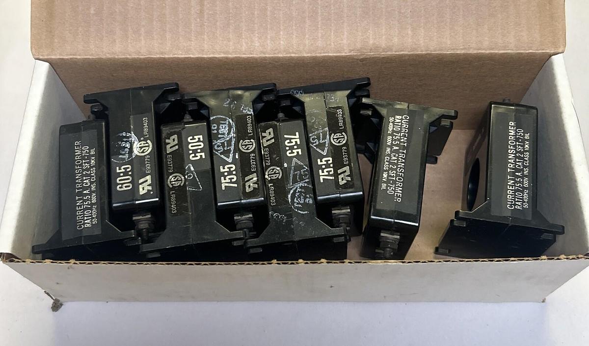 Used INSTRUMENTS INC,2SFT-750,CURRENT TRANSFORMER LOT OF 8