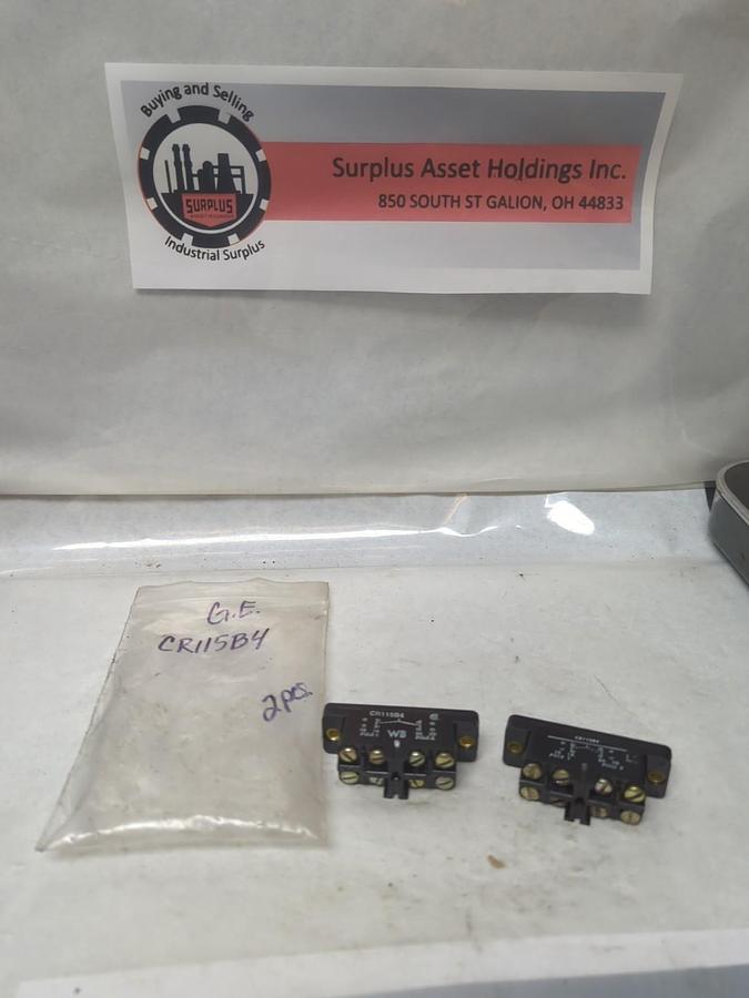 Used GENERAL ELECTRIC,CR115B4,SNAP-ACTING LIMIT SWITCH LOT OF 2 PRE-OWNED