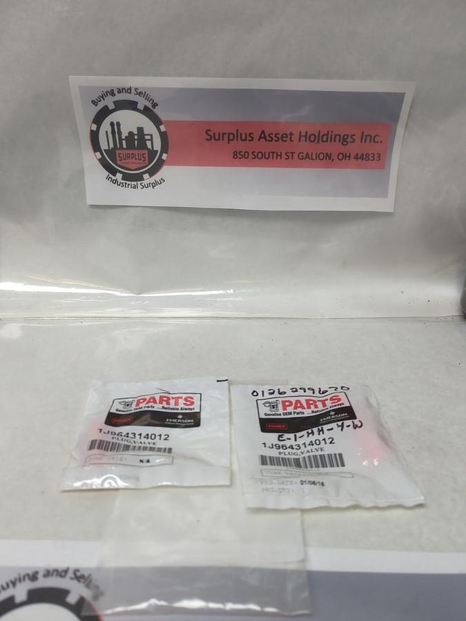 FISHER,1J964314012,BRASS VALVE PLUG LOT OF 2 NOS