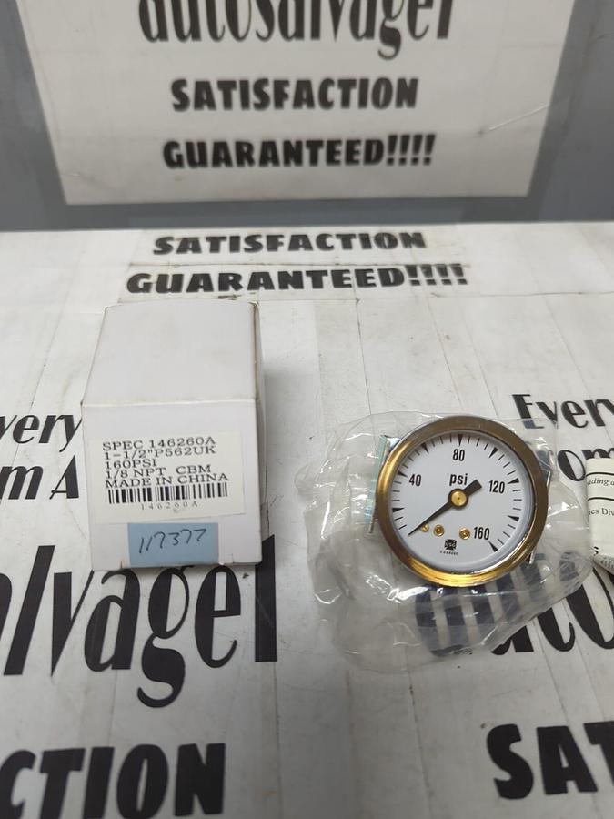US. GAUGE,146260A,PRESSURE GAUGE  160PSI 1/8NPT NOS