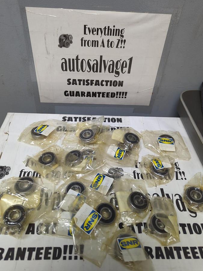 SNR,6201-EEJ30,SINGLE ROW SEALED BALL BEARING 12MM BORE LOT OF 20 NOS