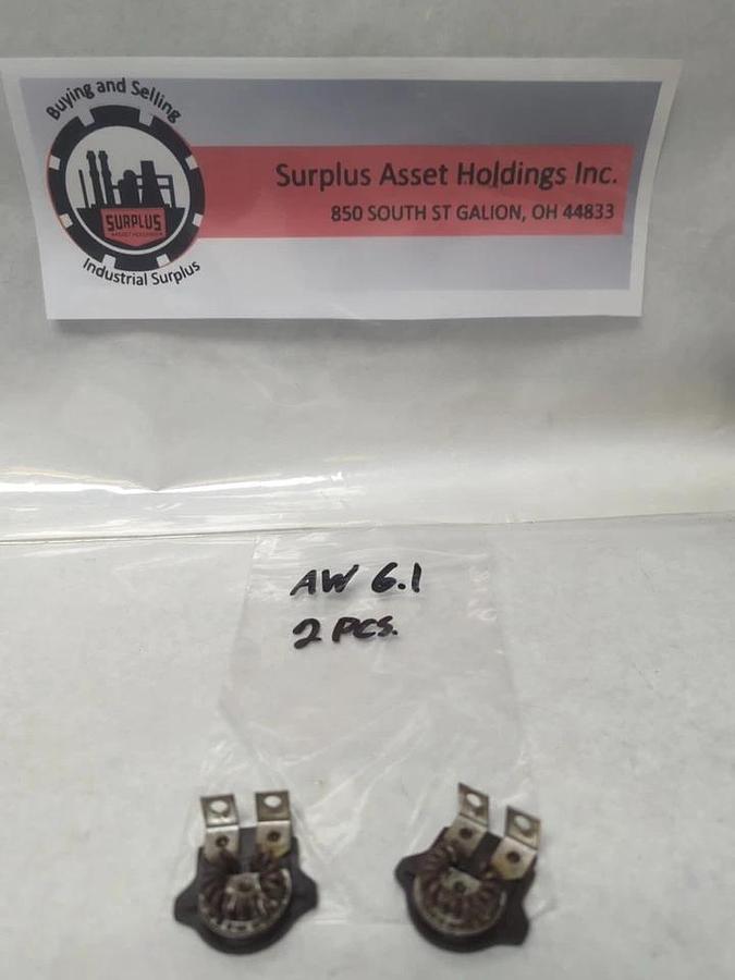 Used WESTINGHOUSE,AW 6.1,OVERLOAD HEATER ELEMENT LOT OF 2 PRE-OWNED