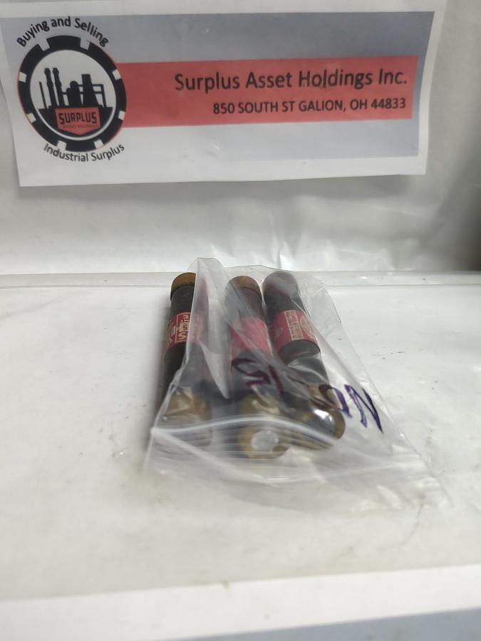 Used COOPER BUSSMANN,NOS-15,ONE-TIME FUSE 15 AMP LOT OF 3 PRE-OWNED