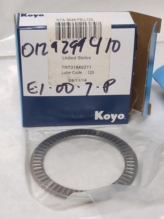 KOYO,NTA-3648;PB;L125,NEEDLE ROLER THRUST BEARING LOT OF 2 NOS
