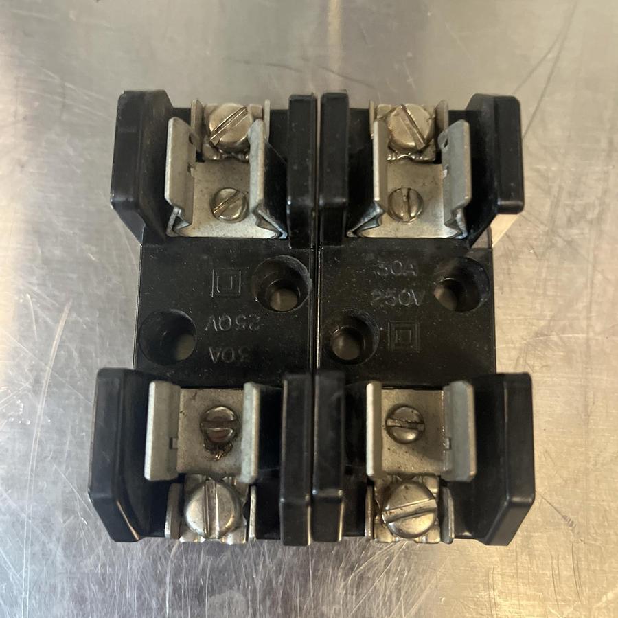SQUARE D,9080PF1,FUSE HOLDER 250V 30A LOT OF 2