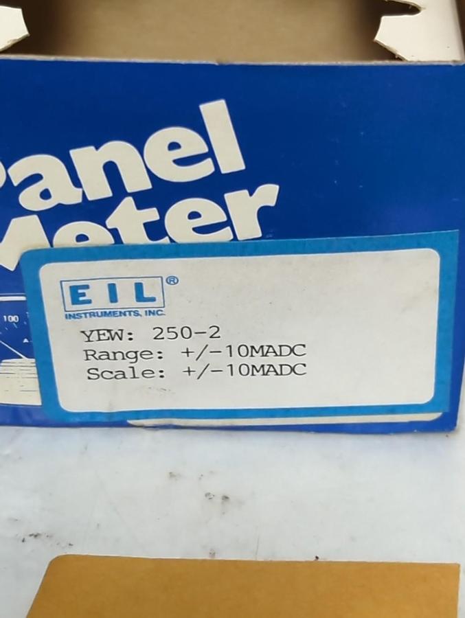 GE,250-2,PANEL METER +/-10MADC NOS