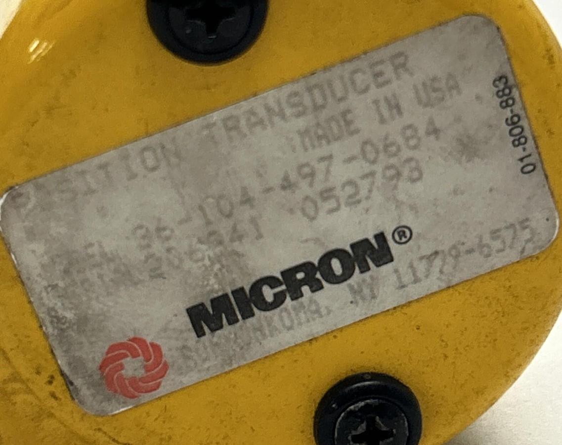 Used MICRON,36-104-497-0684,POSITION TRANSDUCER