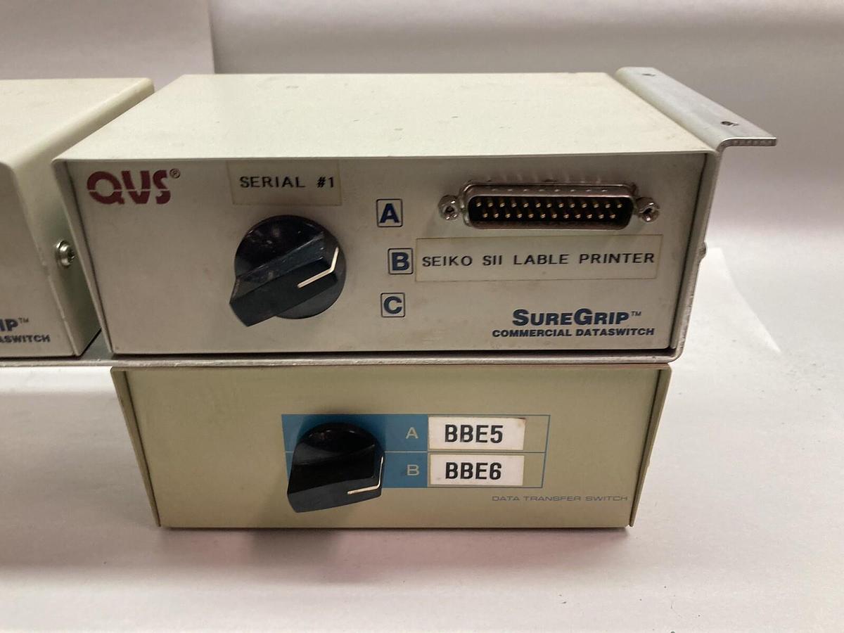 Used QVS,BBE5 BBE6,Heavy Duty Data Switch and Data Transfer Switch LOT