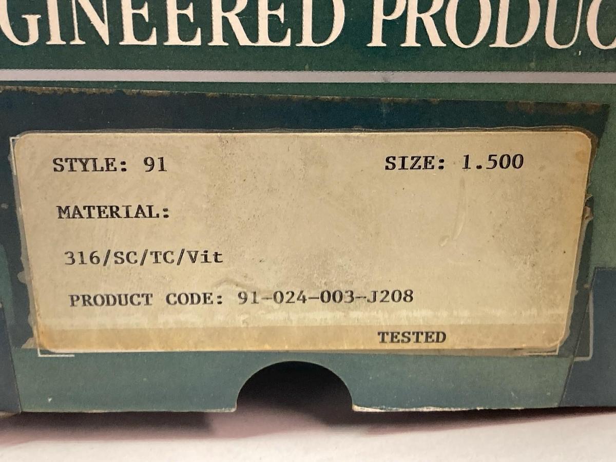 FluidTec,35-024-003-J208,Style 35 Mechanical Cartridge Seal 1.500 Inch Size