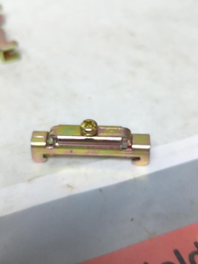 SQUARE D,8501-N10,DIN CHANNEL END CLAMP BOX OF 9 PCS. NOS