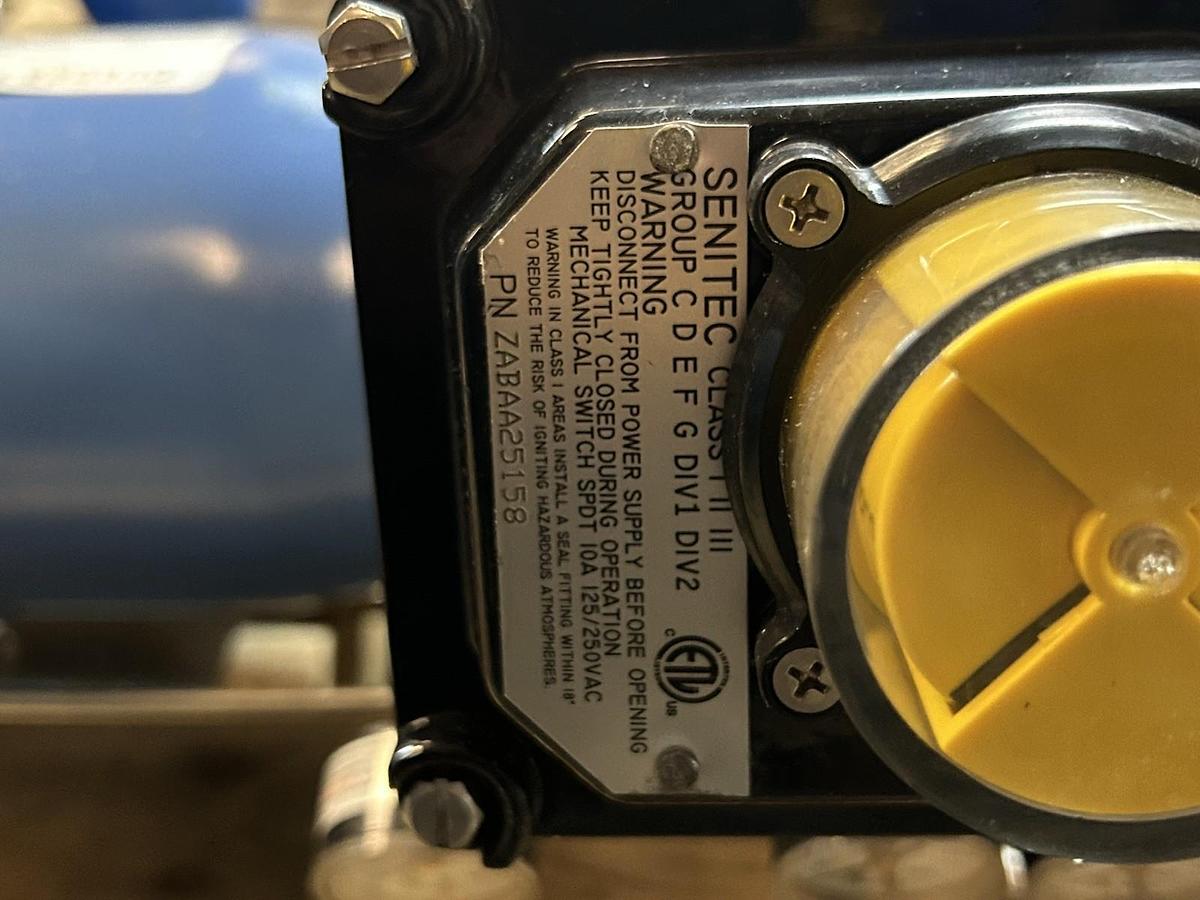 Used JAMESBURY,QPX2C/M,QUADRA-POWER X PNEUMATIC ACTUATOR VALVE ASSEMBLY
