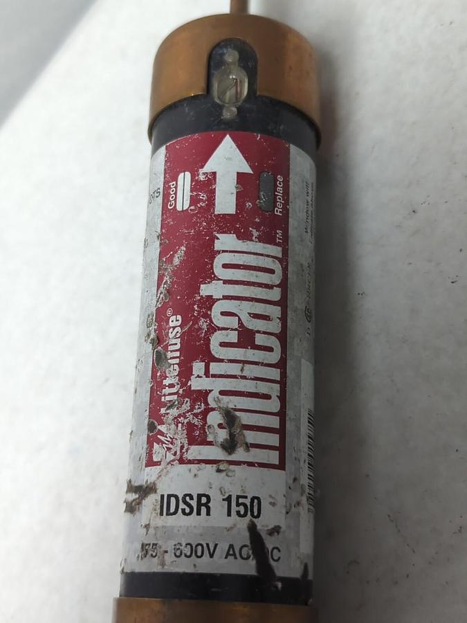 Used LITTELFUSE,IDSR 150,INDICATOR 150 AMP FUSE PRE-OWNED