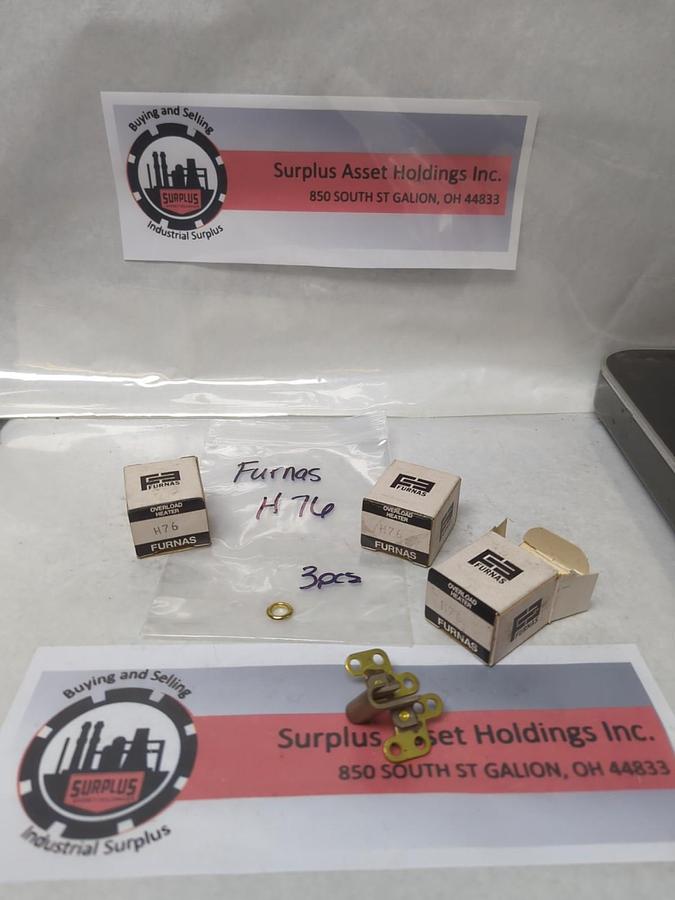 FURNAS,H76,OVERLOAD HEATER ELEMENT LOT OF 3 NOS