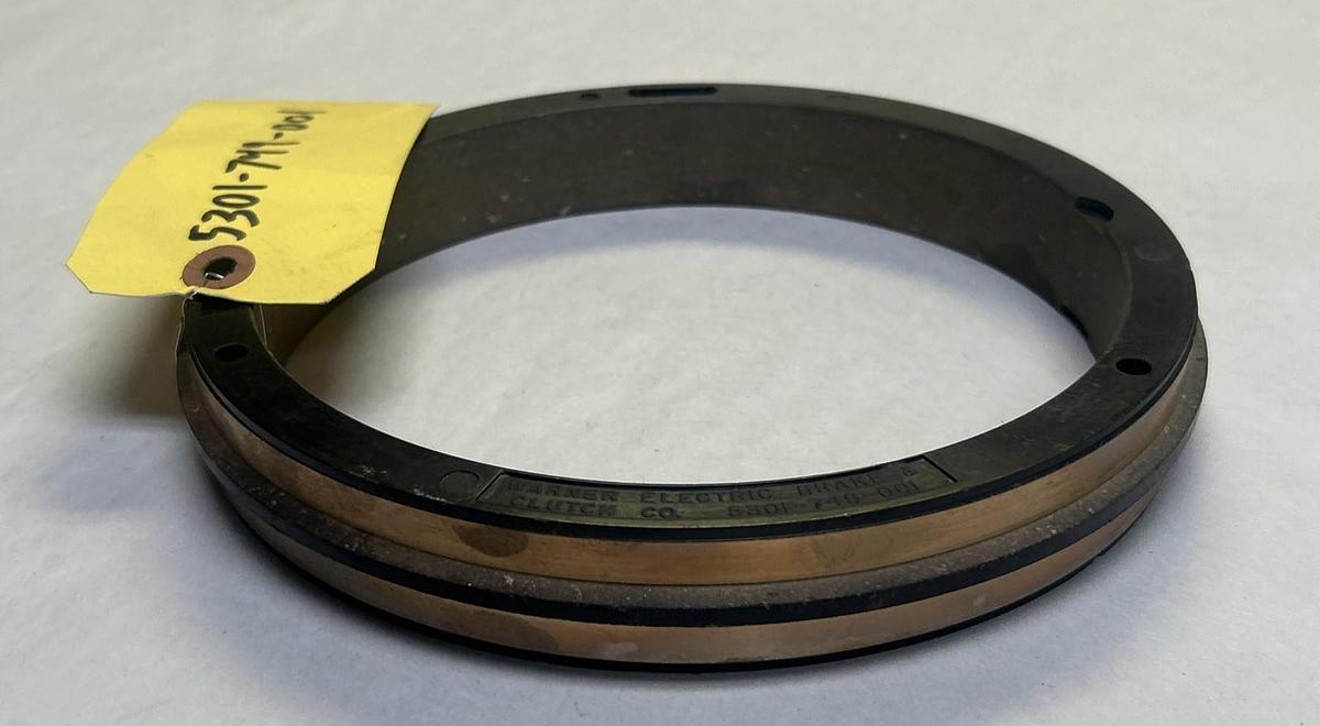 Used WARNER ELECTRIC,5301-749-001,COLLECTOR RING FOR CLUTCH OR BRAKE