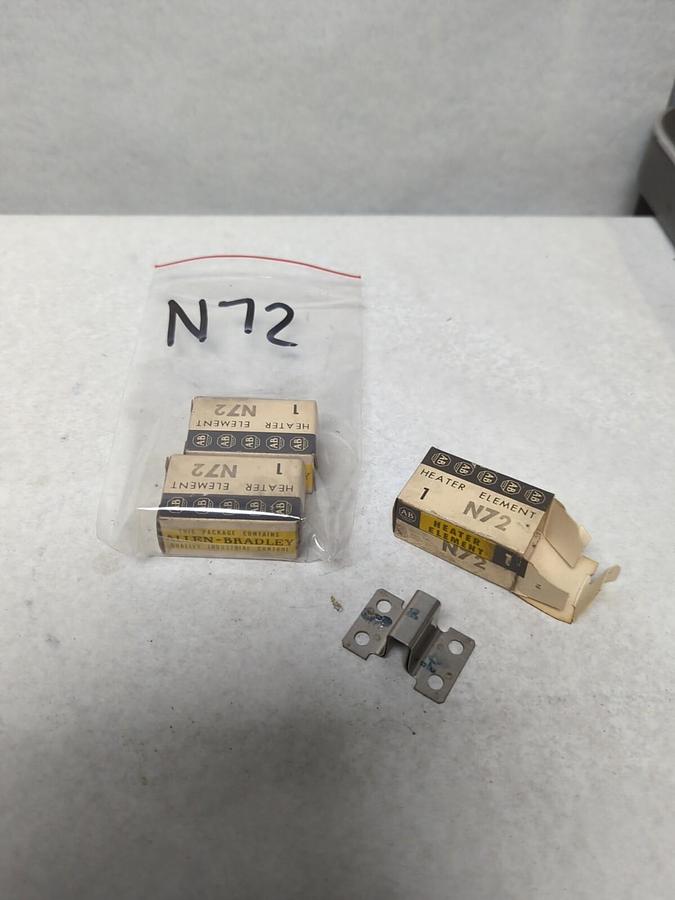 ALLEN BRADLEY,N72,THERMAL OVEROAD HEATER ELEMENT LOT OF 3 NOS