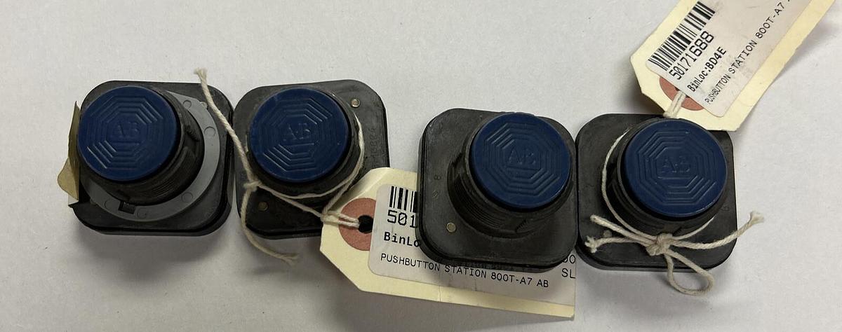 ALLEN BRADLEY,800T-A7,BLUE PUSH BUTTON LOT OF 4 NOS