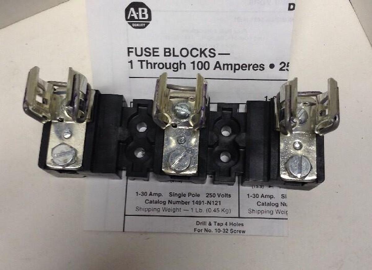 Allen-Bradley,1491-N266,Fuse Block 600V 3 Pole 60A