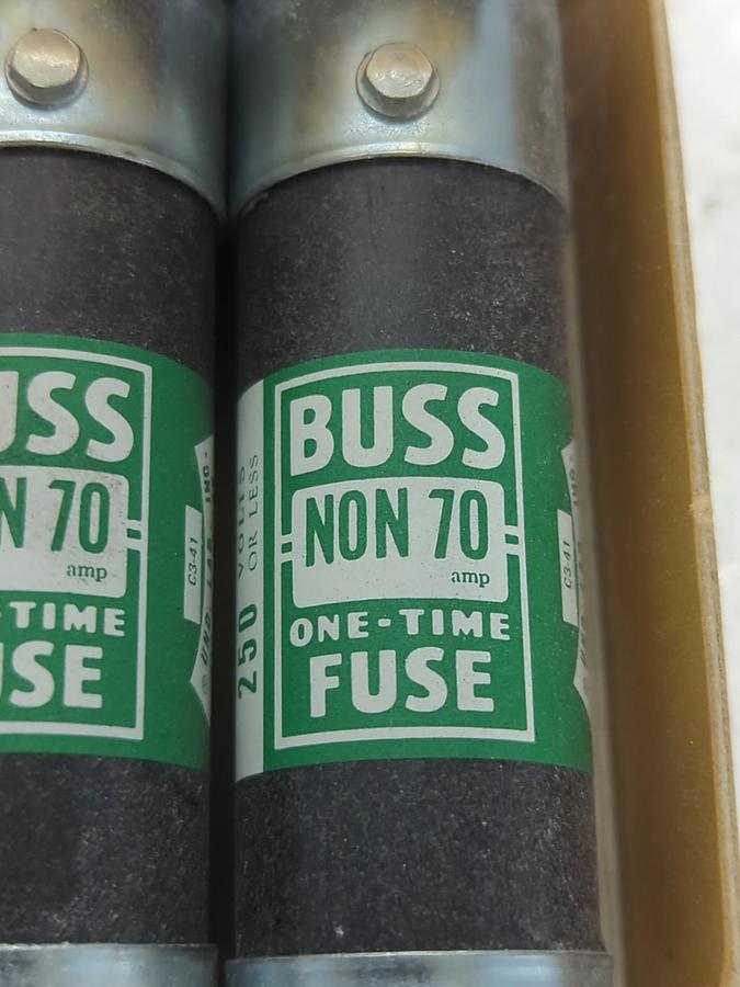 COOPER BUSSMANN,NON-70,ONE-TIME 70 AMP FUSE 5 PACK NOS